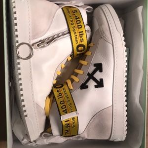 Size 43 = 9.5US off white. Brand new. Never worn.